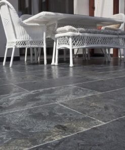 Ardezie Naturala Silver, Periata (Anti-Slip), 60 x 30 | Ideala pt. Exterior/Interior, Vertical/Orizontal