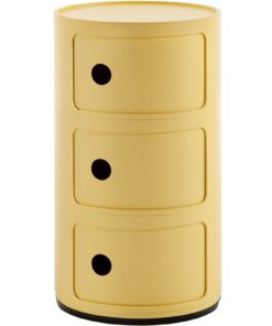 Comoda modulara Kartell Componibili Bio 3 design Anna Castelli Ferrieri galben