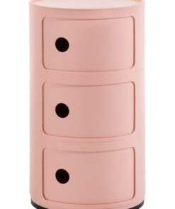 Comoda modulara Kartell Componibili Bio 3 design Anna Castelli Ferrieri roz