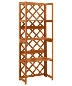 vidaXL Spalier cu rafturi, 55x30x140 cm, lemn masiv brad