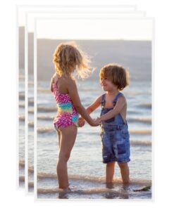 vidaXL Rame foto colaj pentru masă, 3 buc., alb, 13x18 cm, MDF