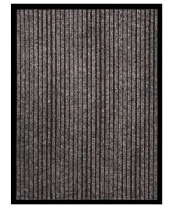 vidaXL Covoraș de ușă, bej cu dungi, 60x80 cm