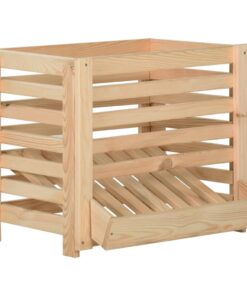 vidaXL Cutie de cartofi, 60x40x50 cm, lemn de pin