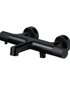 Baterie cada termostatata Cersanit Zen, negru mat