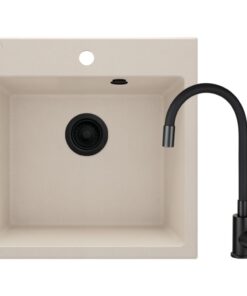 Chiuveta bucatarie compozit bej si baterie neagra Deante Evora