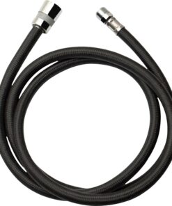 Furtun Deante pentru baterie bucatarie cu dus extractibil, 150 cm, nailon, negru