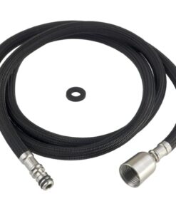 Furtun Deante pentru baterie bucatarie cu dus extractibil, 150 cm, negru