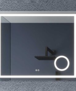 Oglinda patrata 80 cm cu iluminare LED si dezaburire Fluminia, Cleopatra
