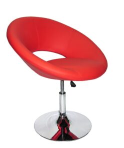 RESIGILAT - Scaune de relaxare din piele eco rosu rotativ si reglabil REL 218