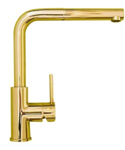 Baterie chiuveta bucatarie cu dus extractibil, bronz, Zeos Monarch