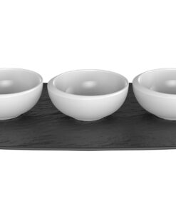 Set 3 boluri cu suport Villeroy & Boch New Moon 0.11 litri