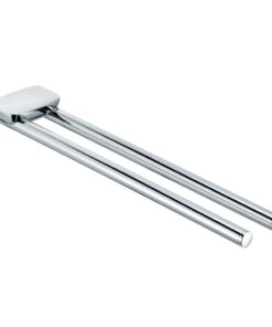Suport prosop baie dublu crom 40 cm Kludi, Amba
