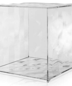 Etajera modulara Kartell Optic design Patrick Jouin 40x40x41cm transparent