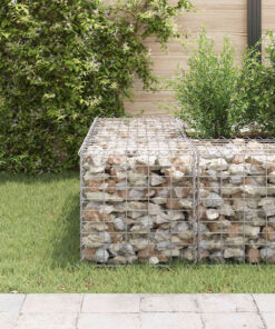 vidaXL Strat înălțat cub gabion, 50 x 50 x 50 cm, sârmă de oțel