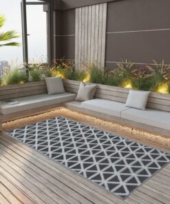 vidaXL Covor de exterior, negru, 190x290 cm, PP