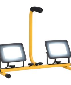 vidaXL Proiector LED cu mâner, 2x30 W, alb rece