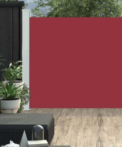 vidaXL Copertină laterală retractabilă de terasă, roșu, 170x300 cm