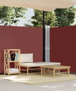 vidaXL Copertină laterală retractabilă, maro, 180x600 cm