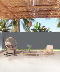 vidaXL Copertină laterală retractabilă, antracit, 180x1000 cm