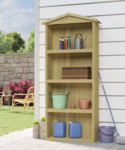 vidaXL Magazie unelte de grădină, 87x33x222 cm, lemn de pin tratat