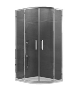 Cabina dus semirotunda 90x90 cm, cu usi culisante Sanswiss, Ocelia
