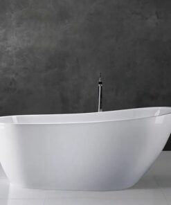 Cada baie freestanding alba, ovala, acril, 160 x 75 cm Florida Natalia P-160