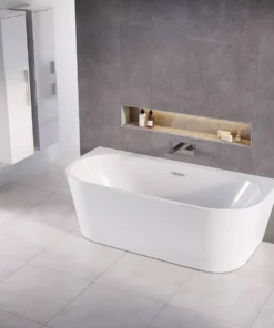 Cada baie freestanding, lipita de perete, 150 x 75 cm, Foglia Mara