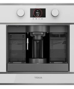 Espressor cu capsule incorporabil Teka CLC 835 MC WH 5 adaptoare capsule pad-uri si cafea macinata pompa 19 bari inox anti- pata/cristal alb
