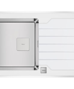 Chiuveta bucatarie Teka Premium RS15 1B 1D 86 860x510cm inox + sticla alba