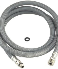 Furtun Deante pentru baterie bucatarie cu dus extractibil, 150 cm, nailon, gri