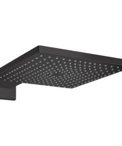 Palarie dus patrata negru mat Hansgrohe, Raindance E 300