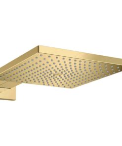 Palarie dus patrata auriu lucios Hansgrohe, Raindance E 300