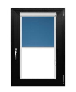 Rulou Textil Casetat , Opac , Albastru , L 77 cm X H 140 cm