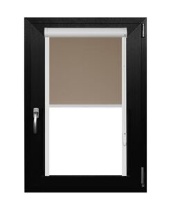 Rulou Textil Casetat , Opac , Bej Inchis , L 35 cm X H 100 cm