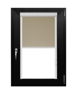 Rulou Textil Casetat , Opac , Bej , L 49 cm X H 140 cm