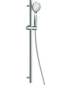 Set de dus cu bara glisanta, culoare crom lucios 3 functii, Deante, Arnika 51K