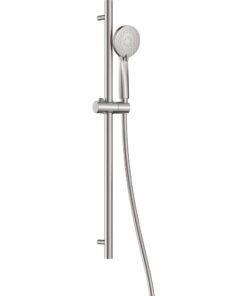 Set de dus cu bara glisanta, culoare otel slefuit 3 functii, Deante Arnika 51K