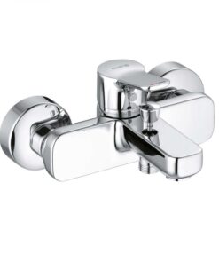 Baterie cada sau dus crom Kludi, Pure Easy