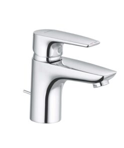 Baterie lavoar cu ventil metalic, culoare crom, Kludi, Pure Solid, H 7.5 cm