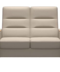 Canapea cu 4 locuri Stressless Wave M Sector setup 121 cu spatar inalt picioare lemn oak tapiterie piele Paloma Fog