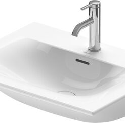 Lavoar Duravit Viu 63x49cm cu capac ceramic si ventil push-open inclus finisaj suplimentar