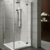 Cabina de dus dreptunghiulara Radaway Torrenta KDJ 100x80cm cu usa batanta orientare dreapta complet echipata cu cadita de dus si sifon