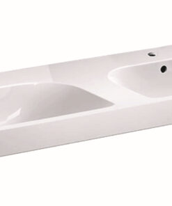 Lavoar dublu Geberit Smyle Square 120x48cm alb