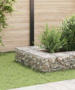 vidaXL Gabion cub strat înălțat, 30 x 30 x 30 cm, sârmă de oțel