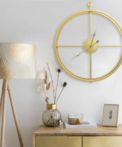 vidaXL Ceas de perete, auriu, 52 cm, fier