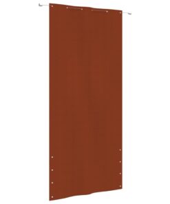 vidaXL Paravan de balcon, cărămiziu, 120x240 cm, țesătură oxford