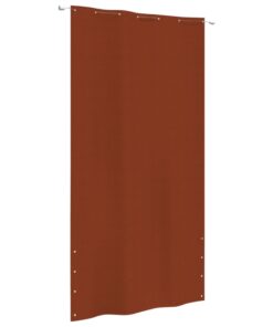 vidaXL Paravan de balcon, cărămiziu, 140x240 cm, țesătură oxford