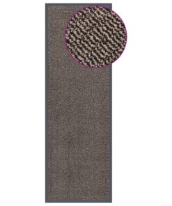vidaXL Covoraș de intrare cu smocuri, maro închis, 60x180 cm