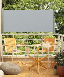 vidaXL Copertină laterală retractabilă de terasă, gri, 160x300 cm