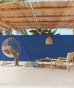 vidaXL Copertină laterală retractabilă de terasă, albastru, 180x600 cm